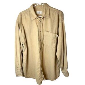 Aritzia TNA Crean Corduroy Long Sleeve Button Down Shirt Womens Size XL